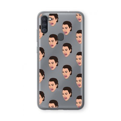 Ugly Cry Call: Samsung Galaxy A11 Transparant Hoesje