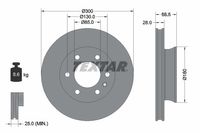 Remschijf TEXTAR, Remschijftype: Binnen geventileerd, u.a. für Mercedes-Benz - thumbnail