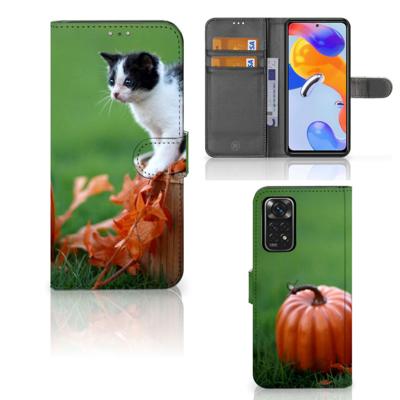 Xiaomi Redmi Note 11 Pro 5G/4G | Telefoonhoesje | Met pasjeshouder | Kitten