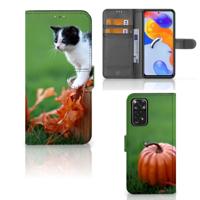 Xiaomi Redmi Note 11 Pro 5G/4G | Telefoonhoesje | Met pasjeshouder | Kitten