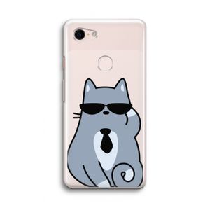 Cool cat: Google Pixel 3 Transparant Hoesje