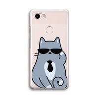 Cool cat: Google Pixel 3 Transparant Hoesje