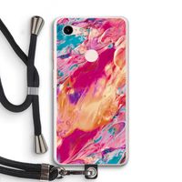 Pastel Echoes: Pixel 3 XL Transparant Hoesje met koord