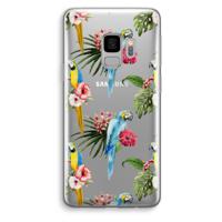 Kleurrijke papegaaien: Samsung Galaxy S9 Transparant Hoesje - thumbnail