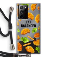 Eat Balanced: Samsung Galaxy Note 20 Ultra / Note 20 Ultra 5G Transparant Hoesje met koord