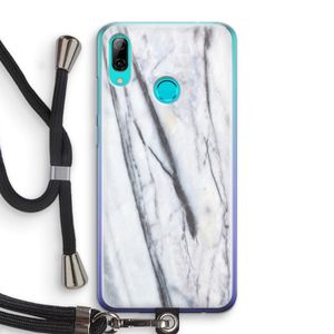 Gestreepte marmer: Huawei P Smart (2019) Transparant Hoesje met koord