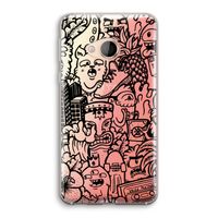 Vexx Black Mixtape: HTC U Play Transparant Hoesje