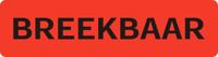 Waarschuwingsetiket breekbaar 500 stuks