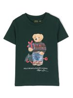 Ralph Lauren Kids t-shirt en coton à motif Polo Bear - Vert - thumbnail