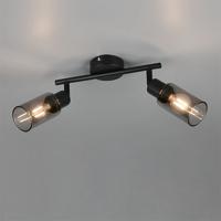 Trio Design plafondlampMars 2-lichts zwart - R80012032