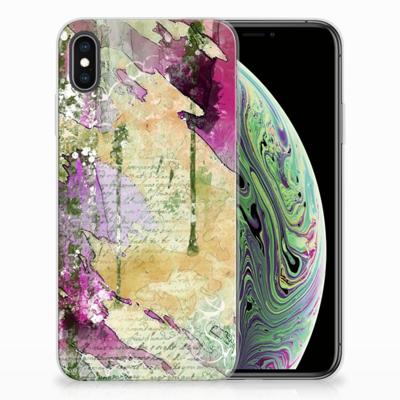 Smartphone hoesje Apple iPhone Xs Max Letter Painting Smartphone hoesje Apple iPhone Xs Max Letter Painting