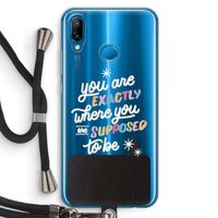 Right Place: Huawei P20 Lite Transparant Hoesje met koord