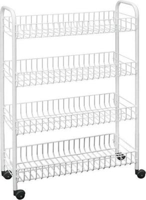 Metaltex badkamer-/keukentrolley snello 84x56cm staal wit
