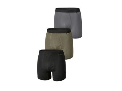 PARKSIDE 3 Verkoelende heren boxers (Zwart/grijs/groen, M)