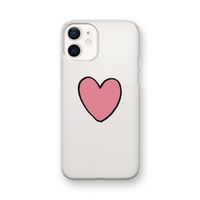 Hartje: iPhone 12 mini Transparant Hoesje