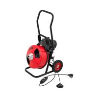 Trommel pijpreinigingsmachine met wielen - 390 W - 1486 tpm - Ø 32 - 100 mm