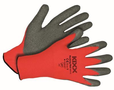 Tuinhandschoen Rocking Red maat L ofwel 9 - Kixx