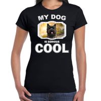 Honden liefhebber shirt Cairn terriers my dog is serious cool zwart voor dames 2XL  -