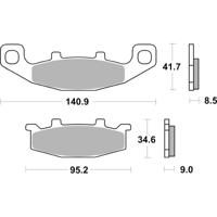 BREMBO Remblokken, voor de moto, Road Gesinterd Metaal 07KA09SP BREMBO Remblokken, voor de moto, Road Gesinterd Metaal 07KA09SP