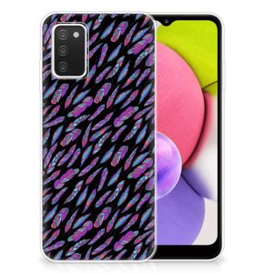 Samsung Galaxy A03S TPU bumper Feathers Color