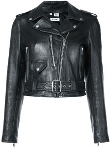 RE/DONE veste de moto crop - Noir