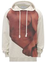 JW Anderson hoodie en coton à imprimé photographique - Tons neutres