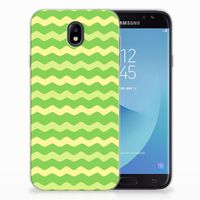 Samsung Galaxy J7 2017 | J7 Pro TPU bumper Waves Green - thumbnail