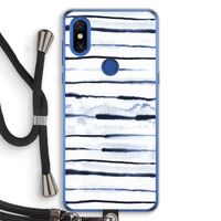 Ink Stripes: Xiaomi Mi Mix 3 Transparant Hoesje met koord