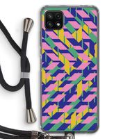 Skew Blush 1: Samsung Galaxy A22 5G Transparant Hoesje met koord