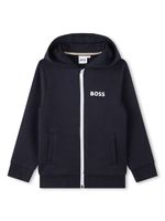 BOSS Kidswear veste à logo imprimé - Bleu