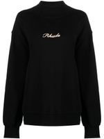 RHUDE sweat en polaire à logo brodé - Noir