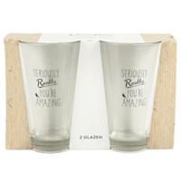 Dutch Rose longdrinkglazen 330 ml set 2 stuks | 8 stuks