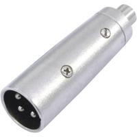 Omnitronic 30226566 XLR Adapter [1x Cinch-koppeling - 1x XLR-stekker 3-polig] Zilver