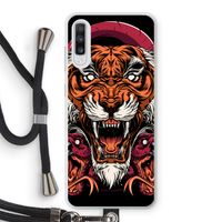 Tiger and Rattlesnakes: Samsung Galaxy A70 Transparant Hoesje met koord