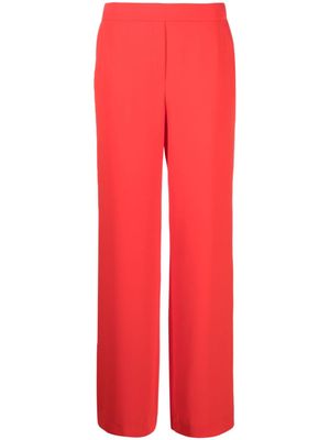 P.A.R.O.S.H. pantalon droit à fini satiné - Rouge