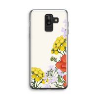 Wilde bloemen: Samsung Galaxy J8 (2018) Transparant Hoesje