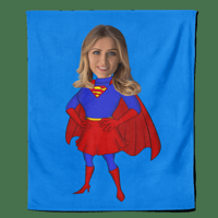 Cartoon Fleecedeken Super Woman - Pillow Buddies