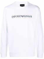 Emporio Armani sweat à logo imprimé - Blanc - thumbnail