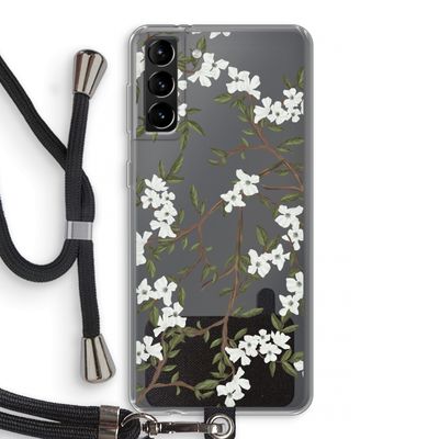 Blossoming spring: Samsung Galaxy S21 Plus Transparant Hoesje met koord