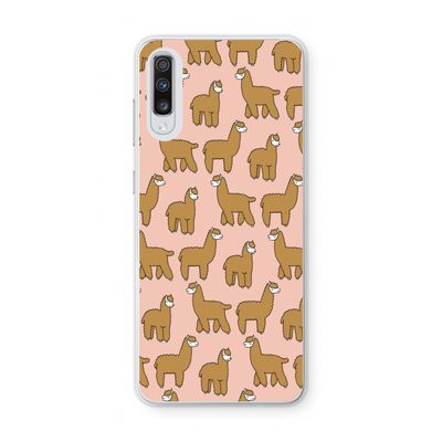 Alpacas: Samsung Galaxy A70 Transparant Hoesje