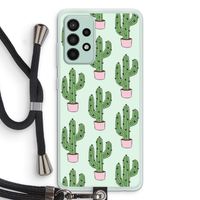 Cactus Lover: Samsung Galaxy A52s 5G Transparant Hoesje met koord
