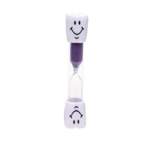 Zandloper/badkamer douche/spelletjes timer paars smiley 3 minuten   -