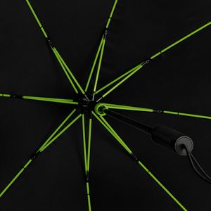 STORMaxi storm paraplu zwart met lime groen frame windproof 100 cm   -