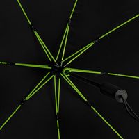 STORMaxi storm paraplu zwart met lime groen frame windproof 100 cm   - - thumbnail