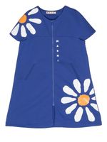 Marni Kids robe fleurie à coupe droite - Bleu