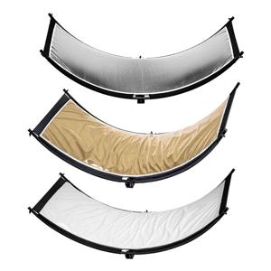 Caruba Curved Face Reflector Pro Kit, 180cm x 65cm (incl uitbreidings-set)