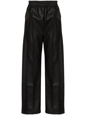 NAMESAKE pantalon ample Akron en cuir artificiel - Noir