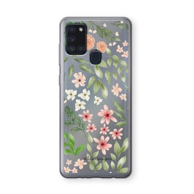 Botanical sweet flower heaven: Samsung Galaxy A21s Transparant Hoesje