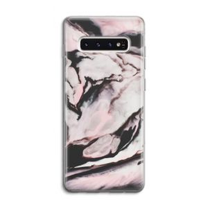 Roze stroom: Samsung Galaxy S10 4G Transparant Hoesje
