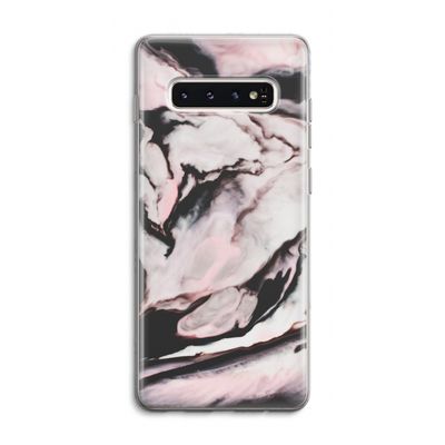 Roze stroom: Samsung Galaxy S10 4G Transparant Hoesje